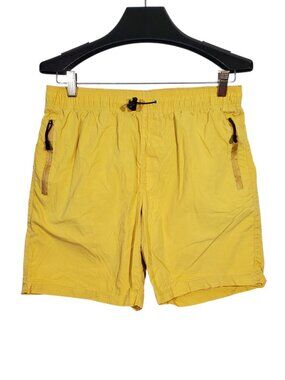 RVCA Boardshorts Swim Shorts Men's S Mustard Yellow Mesh Brief-Liner Toggle